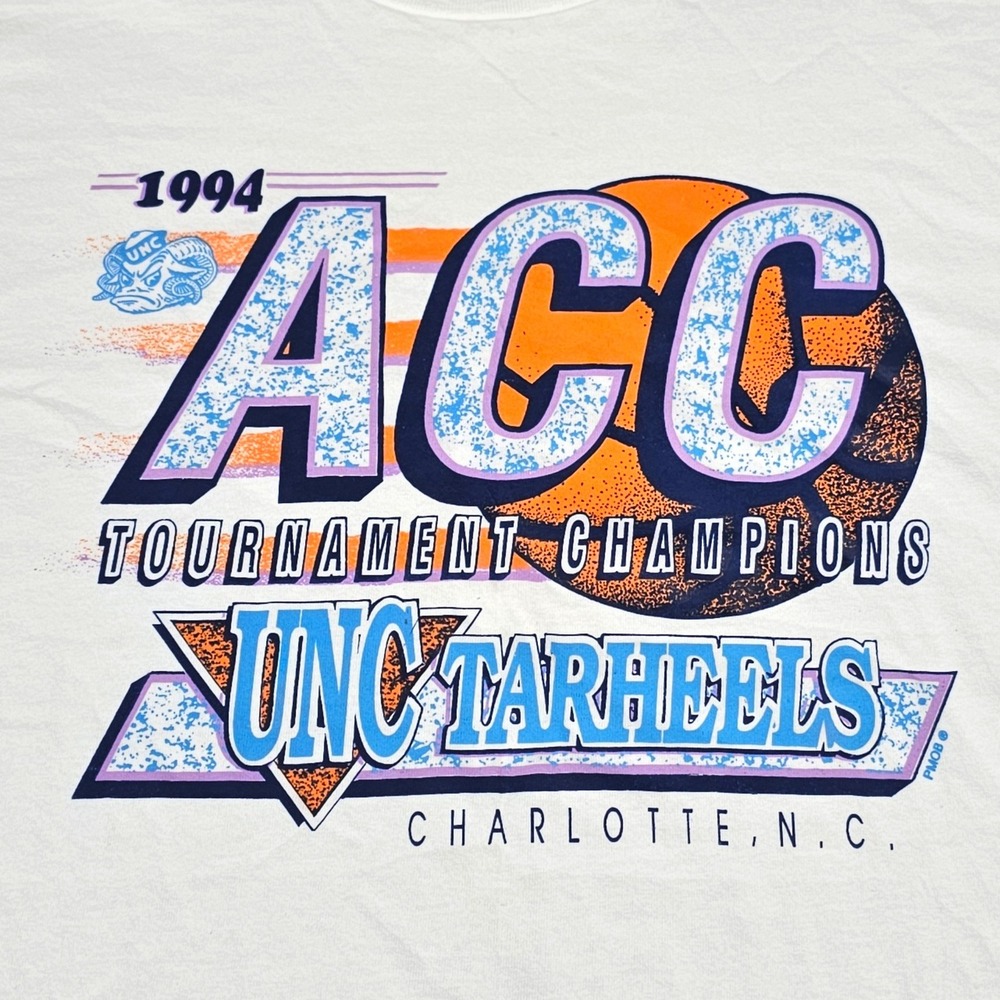 All Sport UNC Tarheels 1994 ACC Tournament Champions Graphic XL T-Shirt SS USA